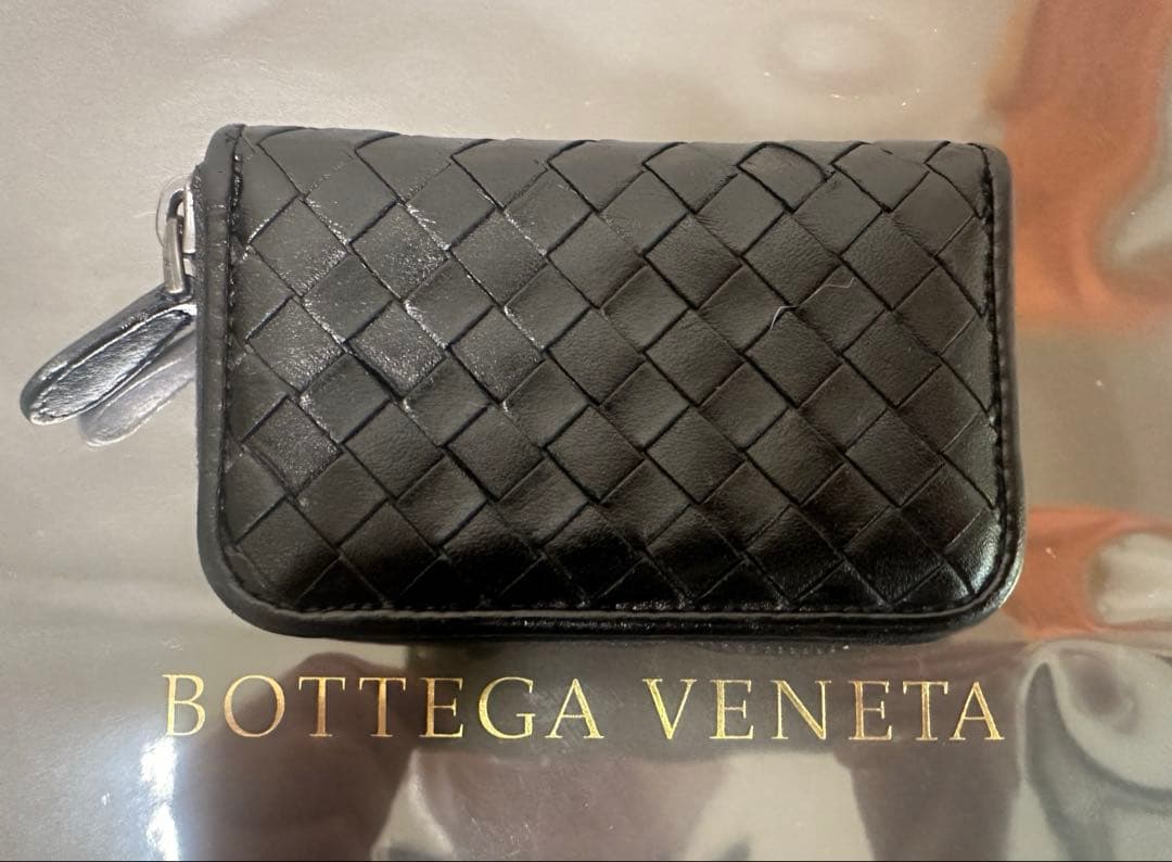 【付属品付】ボッテガヴェネタ イントレチャートケース/ラム/黒/1️⃣✨✨✨