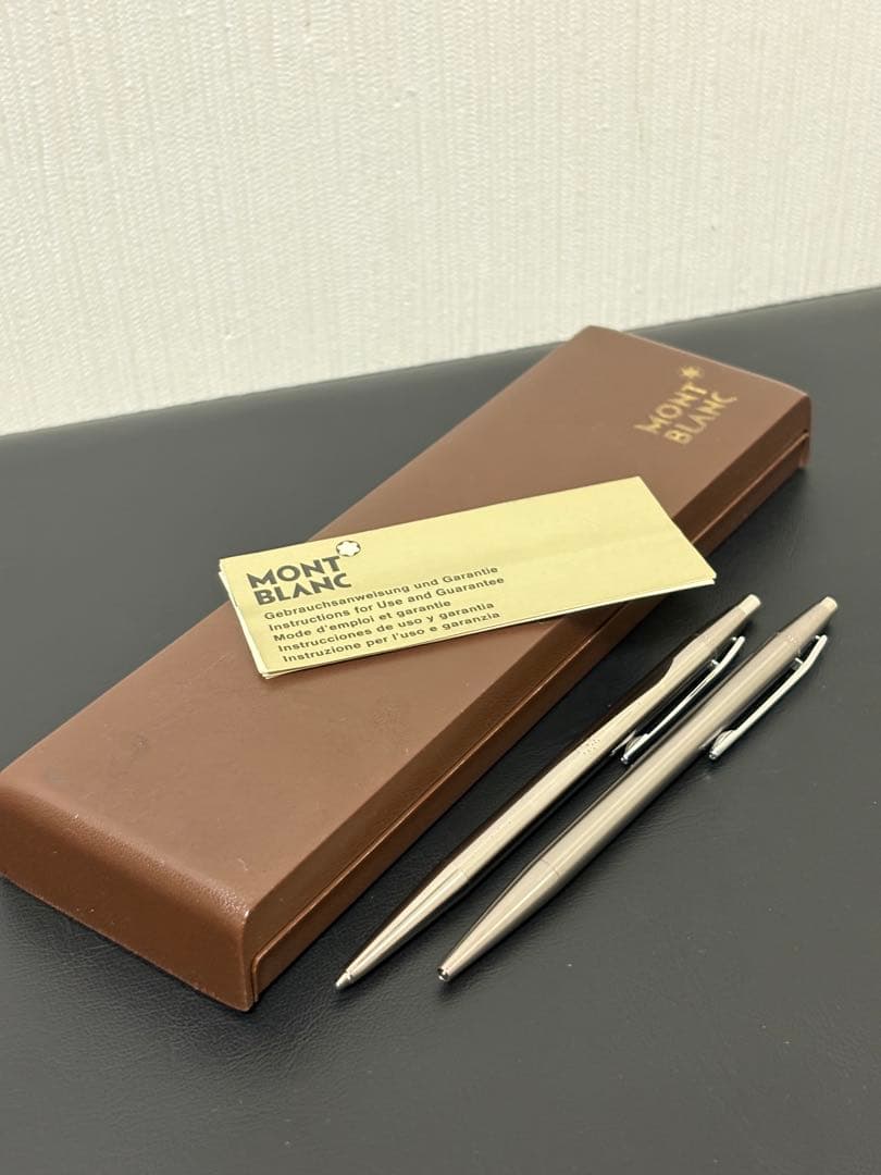 MONT BLANC ノブレスボールペン シャーペンセット シルバー