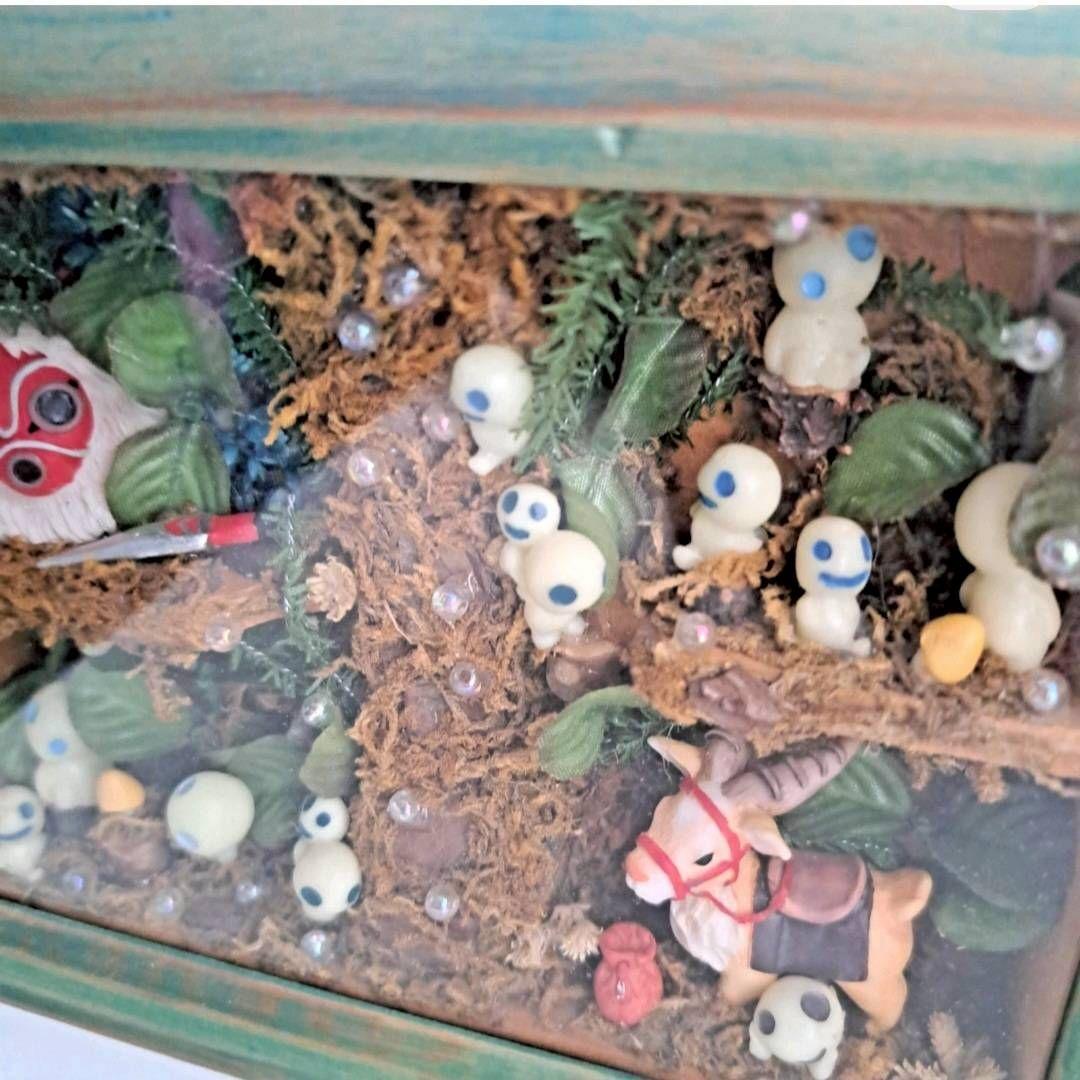 もののけ姫 コレクション フレーム ジオラマ フィギュア フォトフレーム