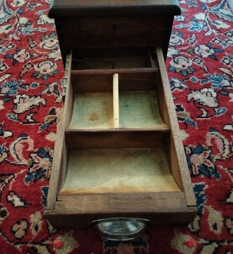 イギリスの古い木製レジスター Cash Till