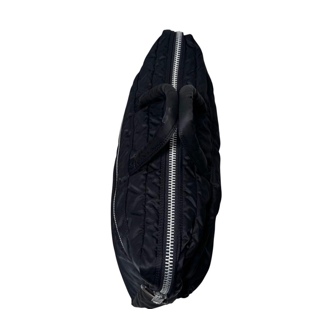 【美品】 ポーター タンカー ブリーフケース ブラック ナイロン 黒