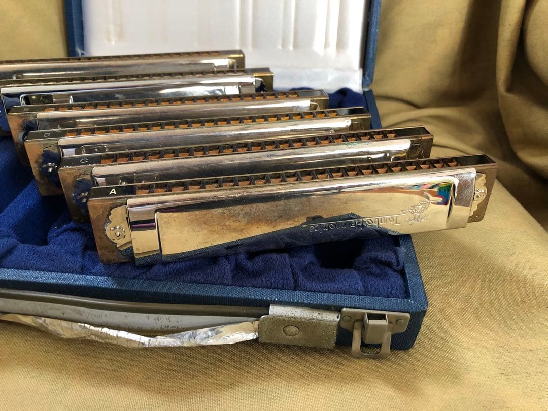 TOMBO ハーモニカA.C.D.E. F.G調 プレミアム 21穴 tones