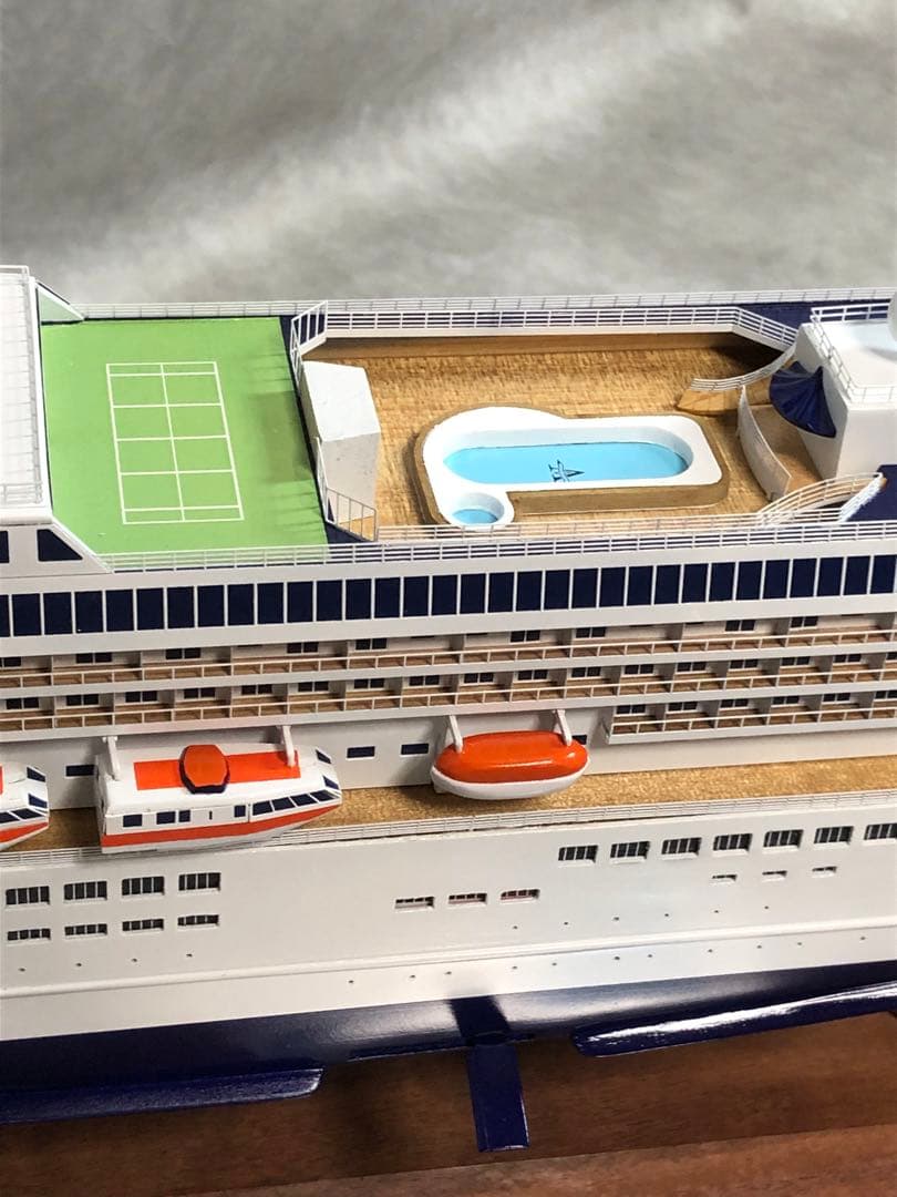 飛鳥II 1/350 木製キット完成品