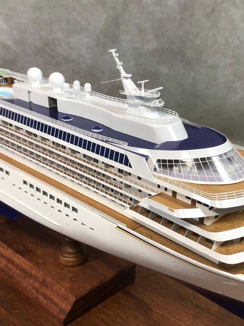 飛鳥II 1/350 木製キット完成品