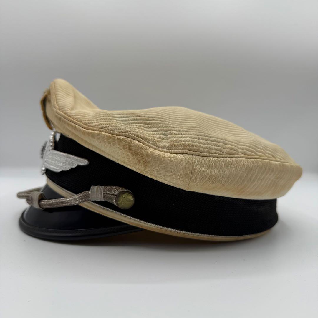 ⭐️希少⭐️ 空軍 士官用制帽 鷲章 58 白地 ヴィンテージ 軍物