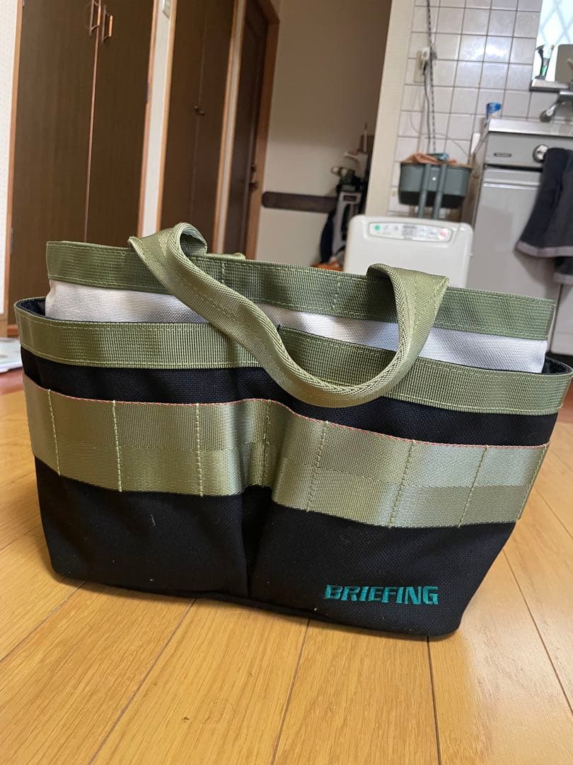 BRIEFING 中型カートバッグ ブラック/カーキ BRIEFING GOLF（ブリーフィングゴルフ） 最大50% 2/15限定