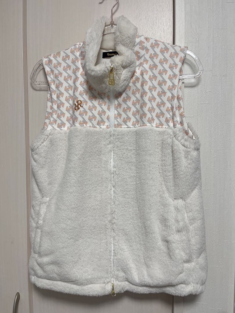 専用　レザレクション　ホワイトファーベスト レディース ゴルフ