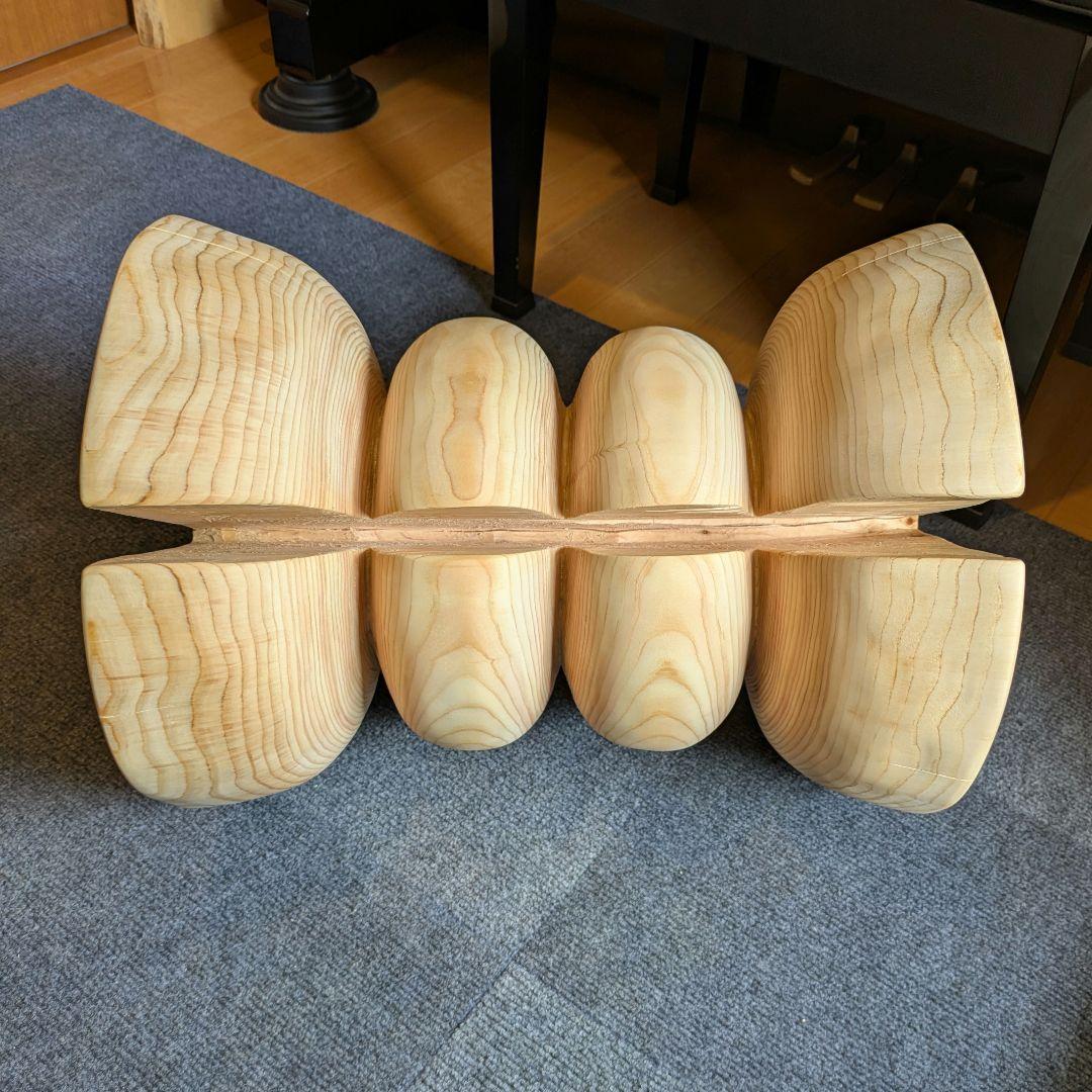 はりーさん　　　檜　大型　丸太　椅子　スツール　テーブル　高さ約46㎝