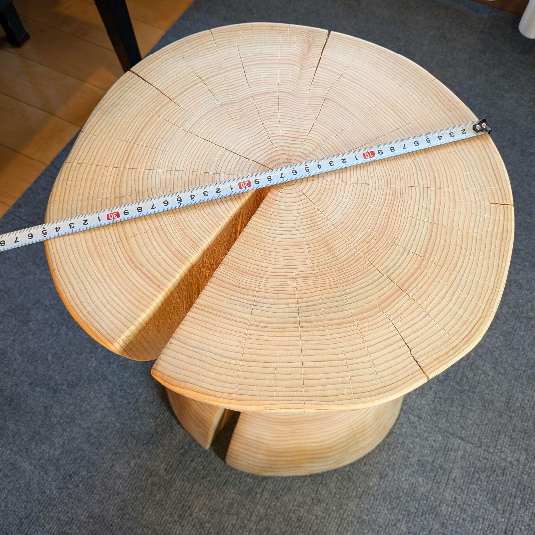 はりーさん　　　檜　大型　丸太　椅子　スツール　テーブル　高さ約46㎝