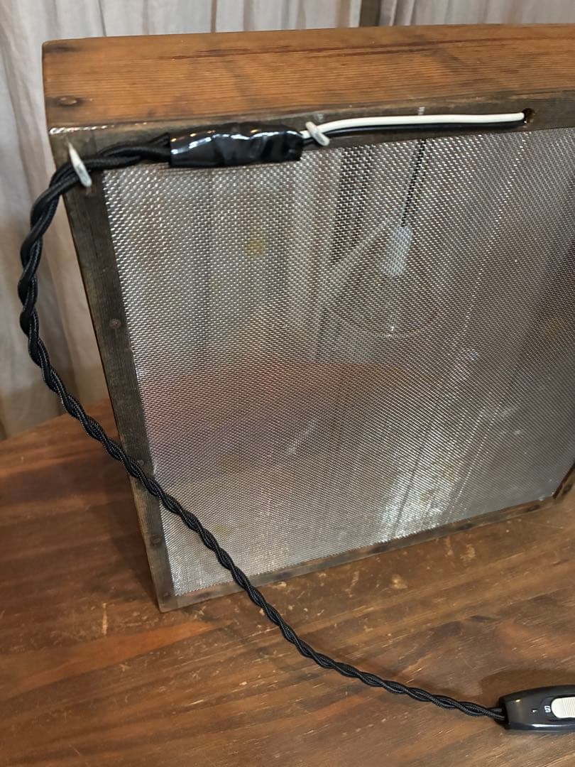 古道具 ライト 置き型 照明 古材 シャビー 木箱 漏斗 古雑貨 - メルカリ