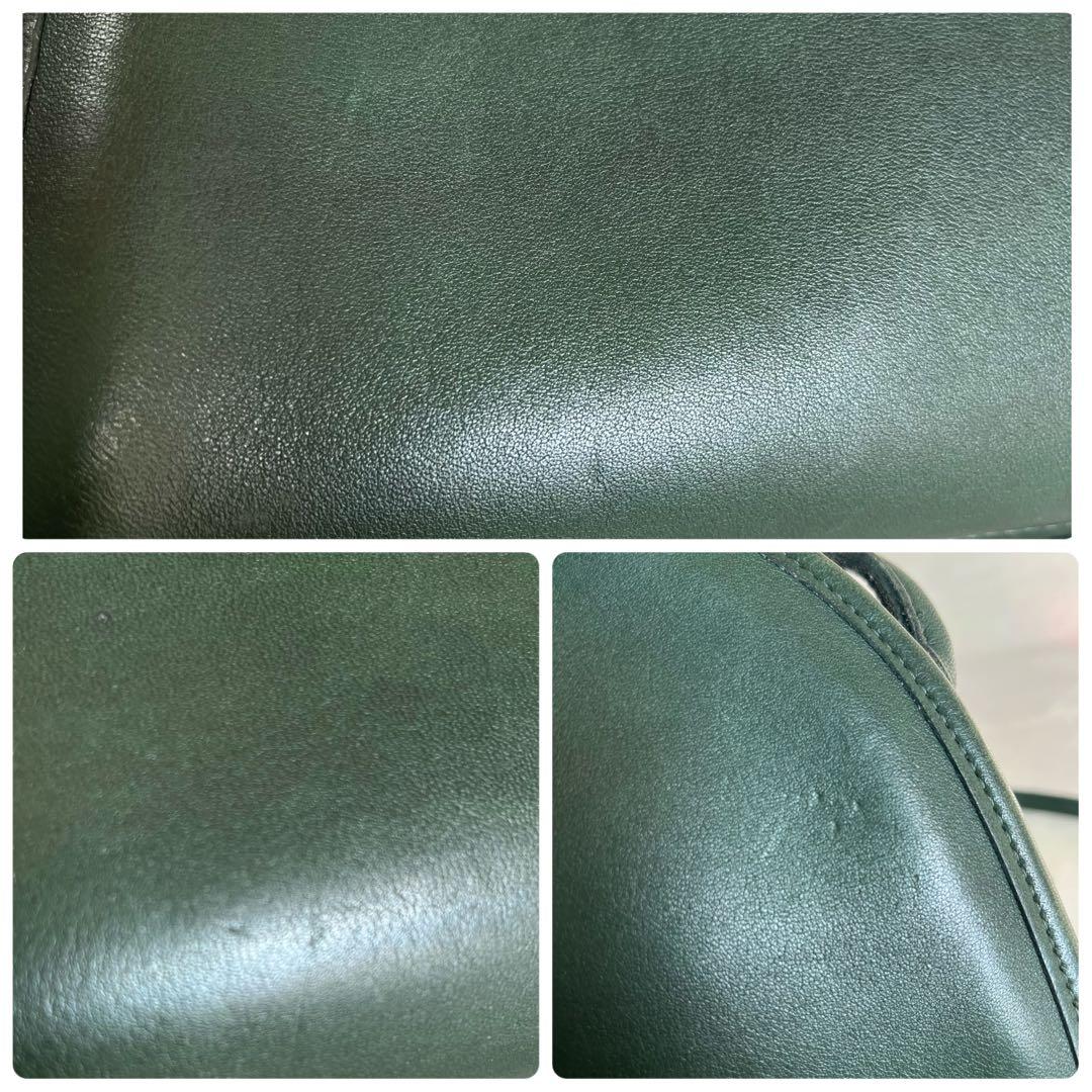 オールドコーチ　ショルダーバッグ　グリーン　ハーフムーン　三日月　USA