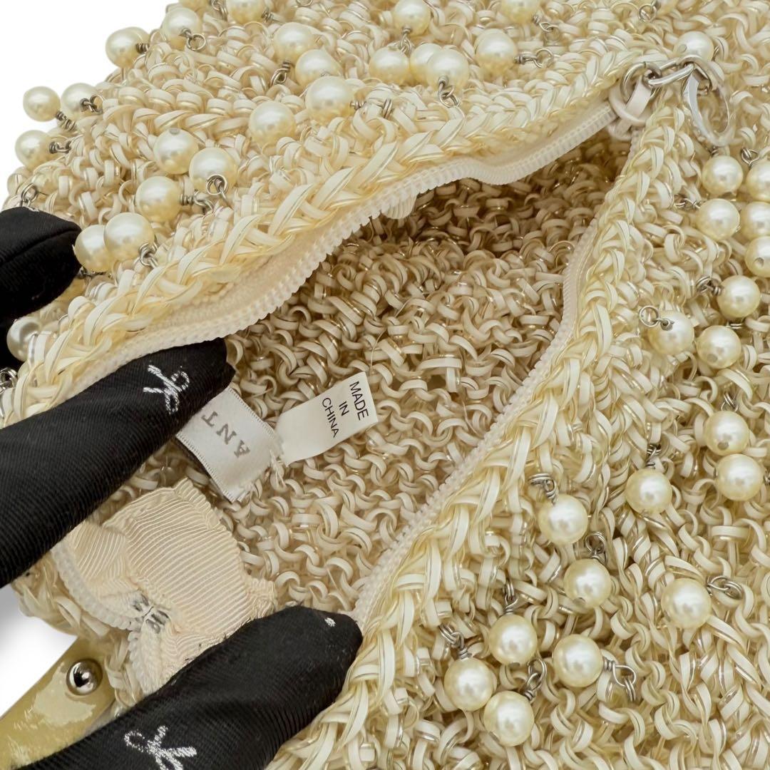 【レア品】アンテプリマ　パール　ワイヤーバッグ パーティーバッグ　ハンドバッグ