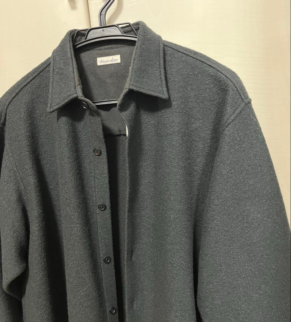 新品 StevenAlanスティーブンアラン ウールシャツジャケット