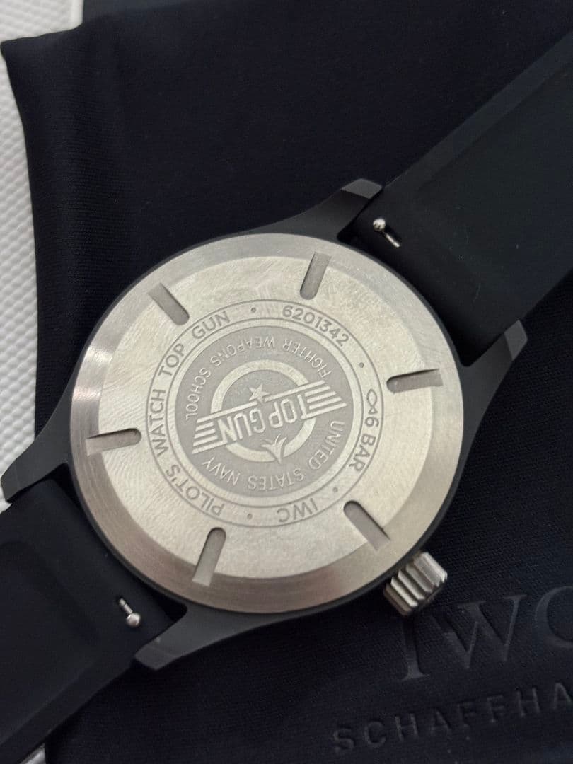 IWC パイロットウォッチ オートマティック トップガンIW326901黒文字盤