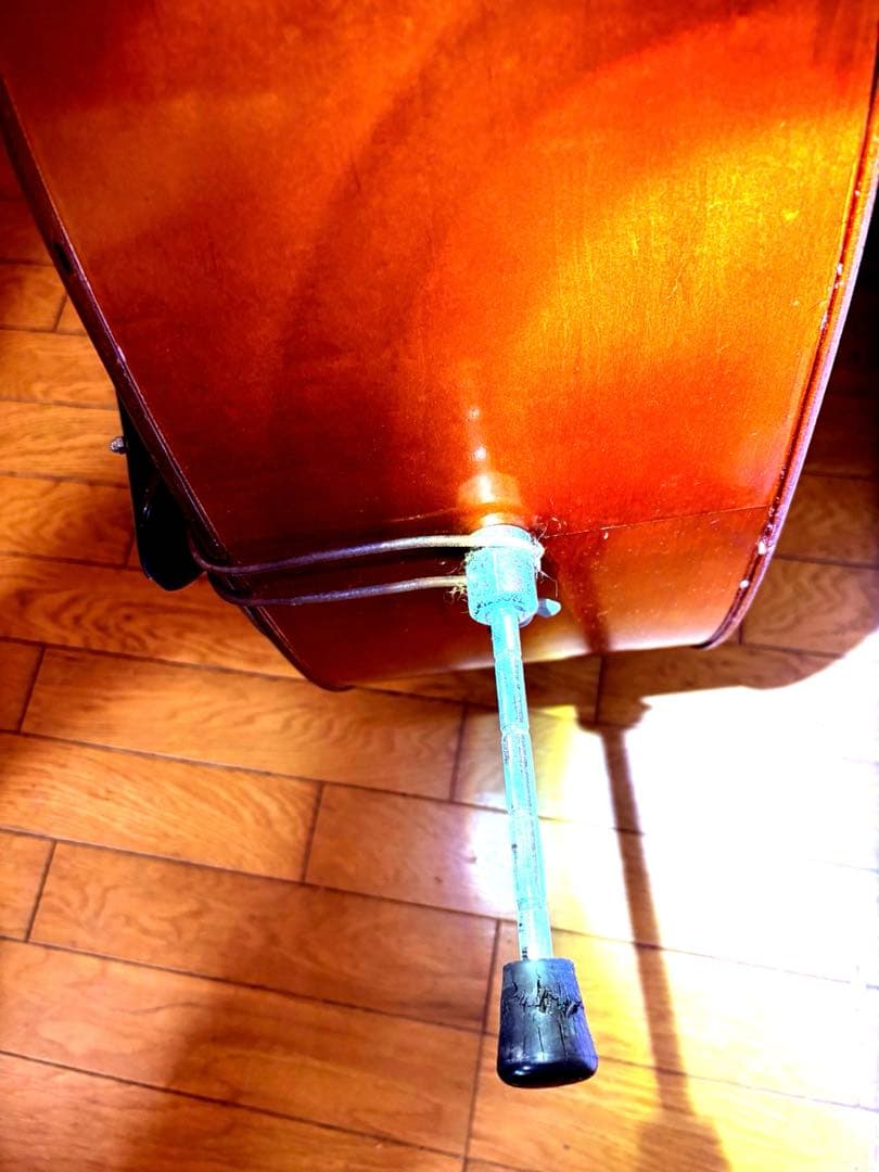 至宝・45年物]Chakiウッドベース(コントラバス)京都茶木ビンテージ