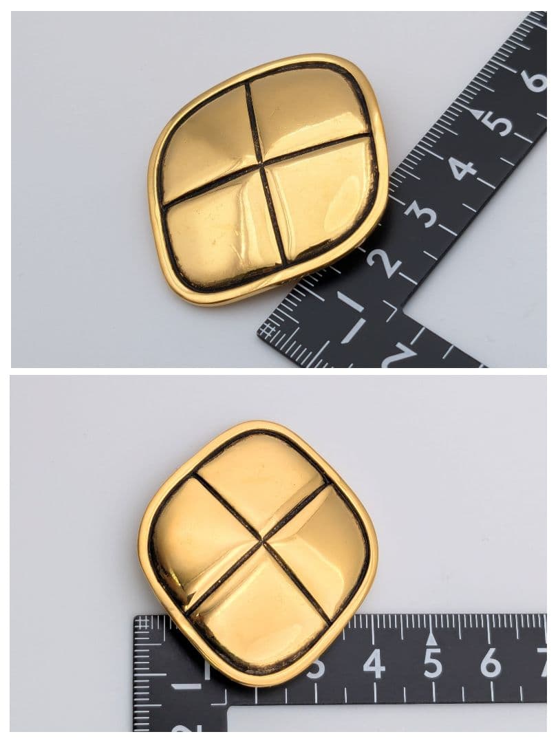 シャネル CHANEL マトラッセ ヴィンテージ ひし形 ブローチ