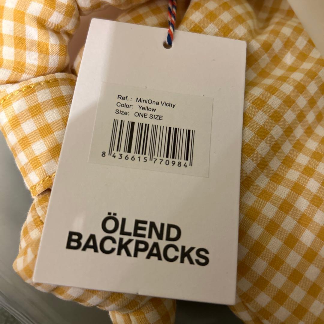 ÖLEND Mini Ona イエロー　チェック柄　オレンド　ショルダーバッグ