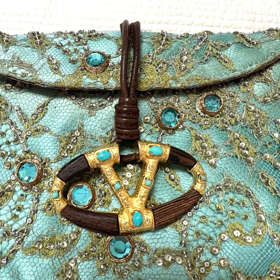 VALENTINO ビジューバッグ　ショルダーバッグ　パーティーバッグ　レース