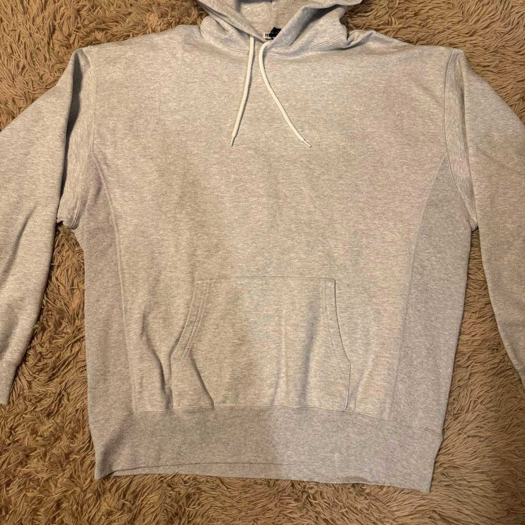 新品未使用　H BEAUTY&YOUTH　フーディー　パーカー　グレー　XL