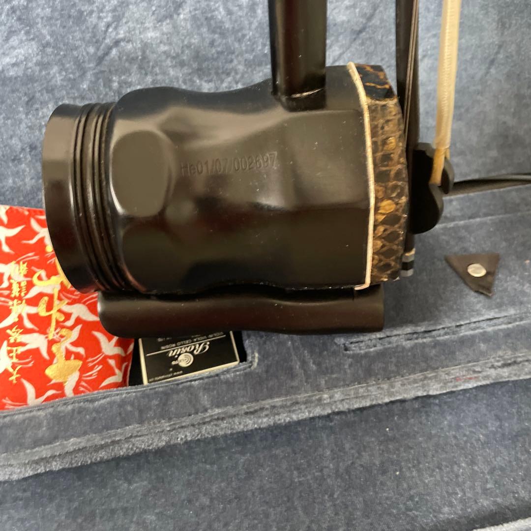 高級 二胡 ねじり 弦楽器 民族楽器 ケース付属