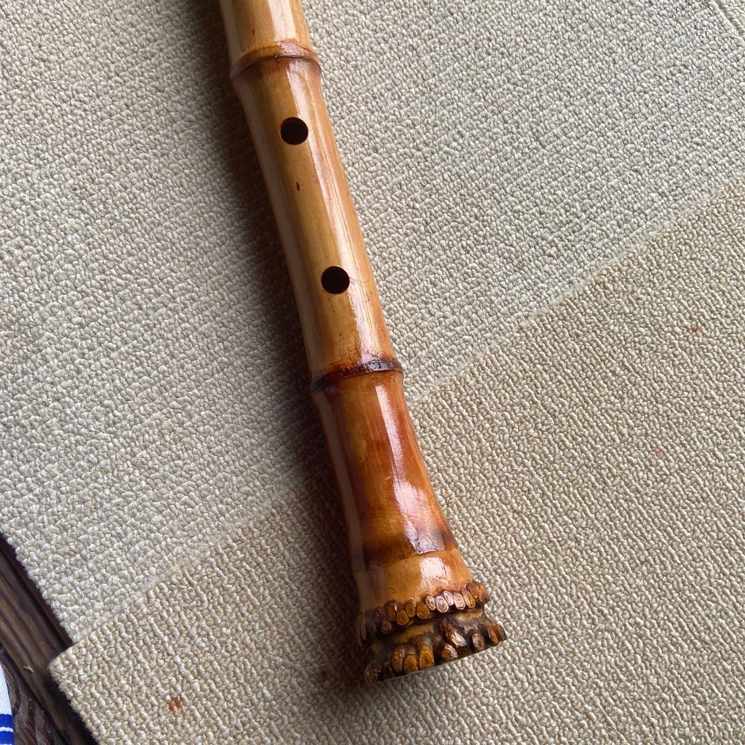 219 尺八本体 ニ尺一寸管 珍しい地無し延管 竹製 5