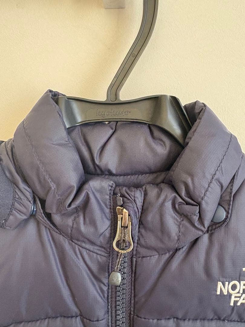 美品　THE NORTH FACE ネイビー　ダウン 90 クリーニング済み