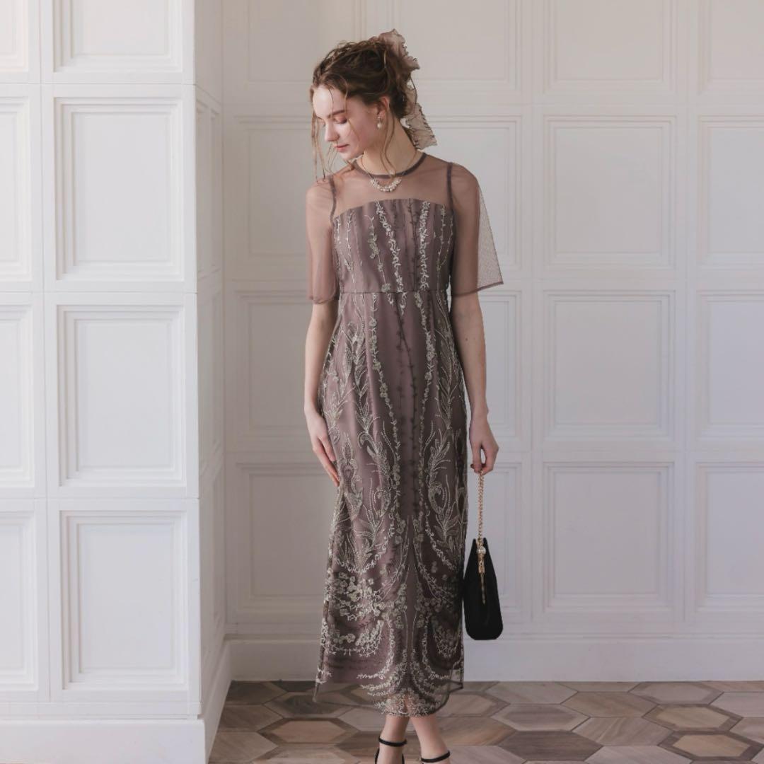 【おまけ付】マルチケープIライン ドレス 結婚式 お呼ばれ