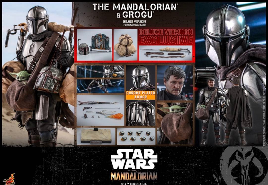 Hot Toys マンダロリアン　グローグーセット