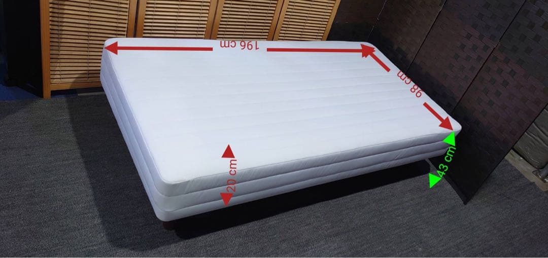 東京都23区送料込 ◆ MUJIシングル足付けベッド (TP04630)