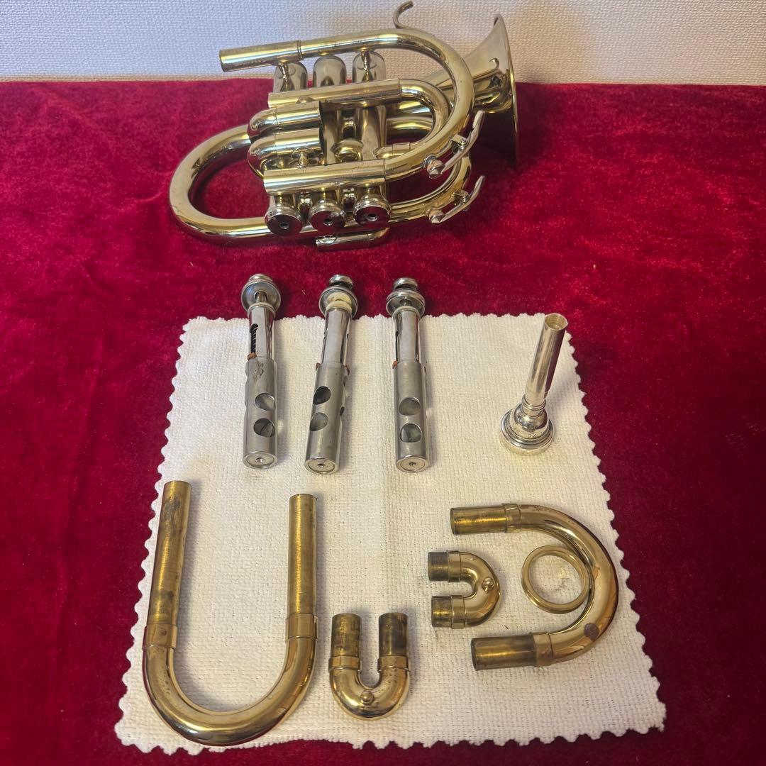 J.Michael ジェーマイケル ポケットトランペット 金管楽器 音出し確認済