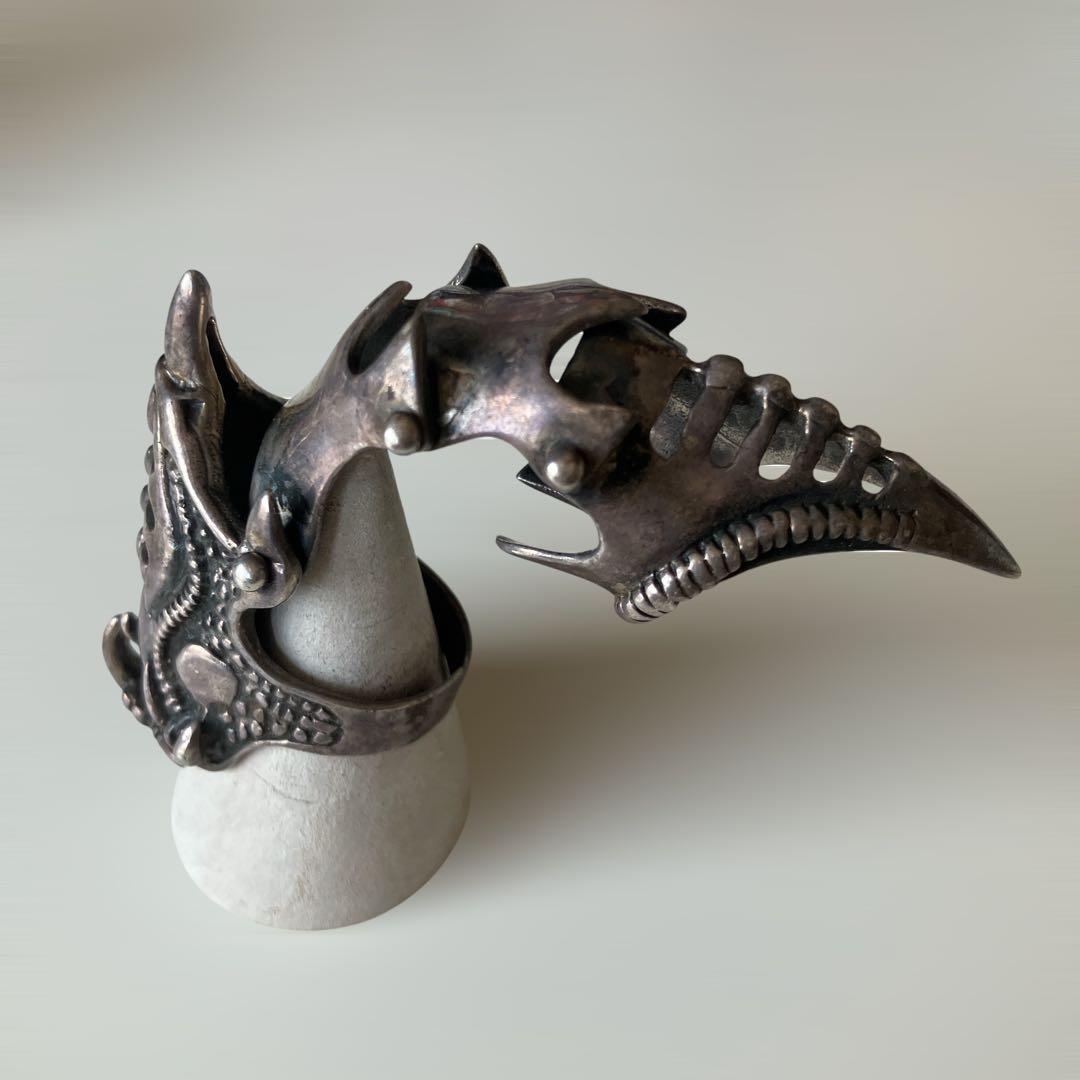 た*つ様 シルバー925 アーマーリング エイリアン 17-18号 甲冑