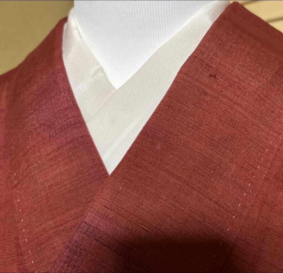 u*8様 未使用近い 美品　単衣 結城紬 小紋 80亀甲 フルセット 身丈162