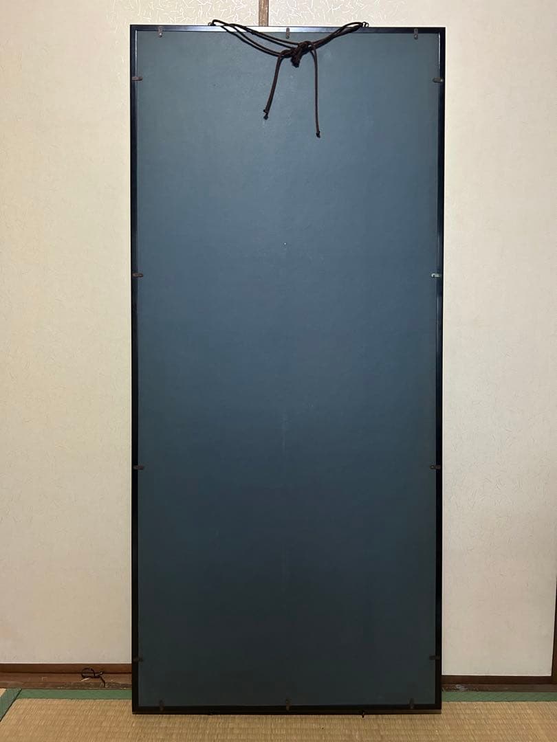 希少品・額装付 不動明王 仏画 アンティーク 130cm×60cm 開運・魔除け