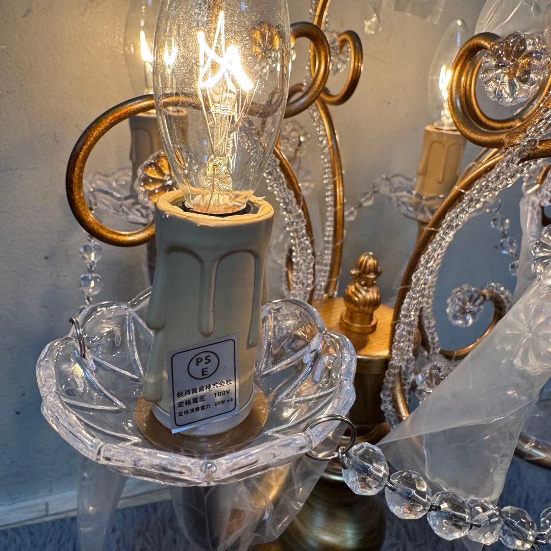 卓上シャンデリア テーブルランプ ケフェウス2 4灯 アンティーク