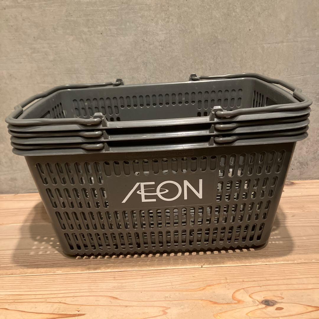 昭和レトロ イオン 9個 買い物かご レトロポップ 収納 かご 店舗 バケット