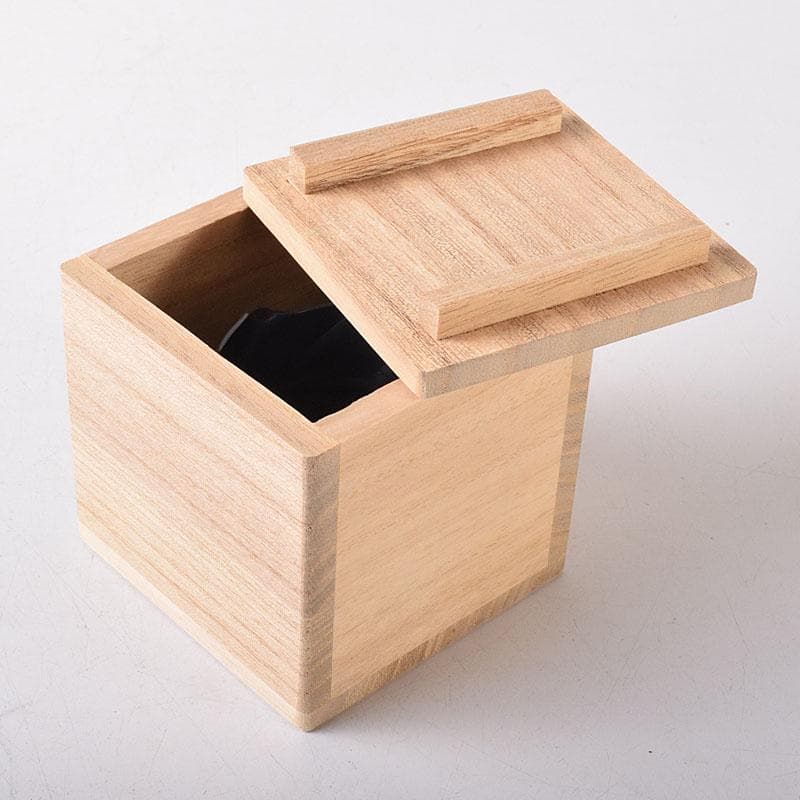 茶道具　風炉師　藤井宗喜作　唐銅　いぶし銀　一葉蓋置　共箱　C　R8189