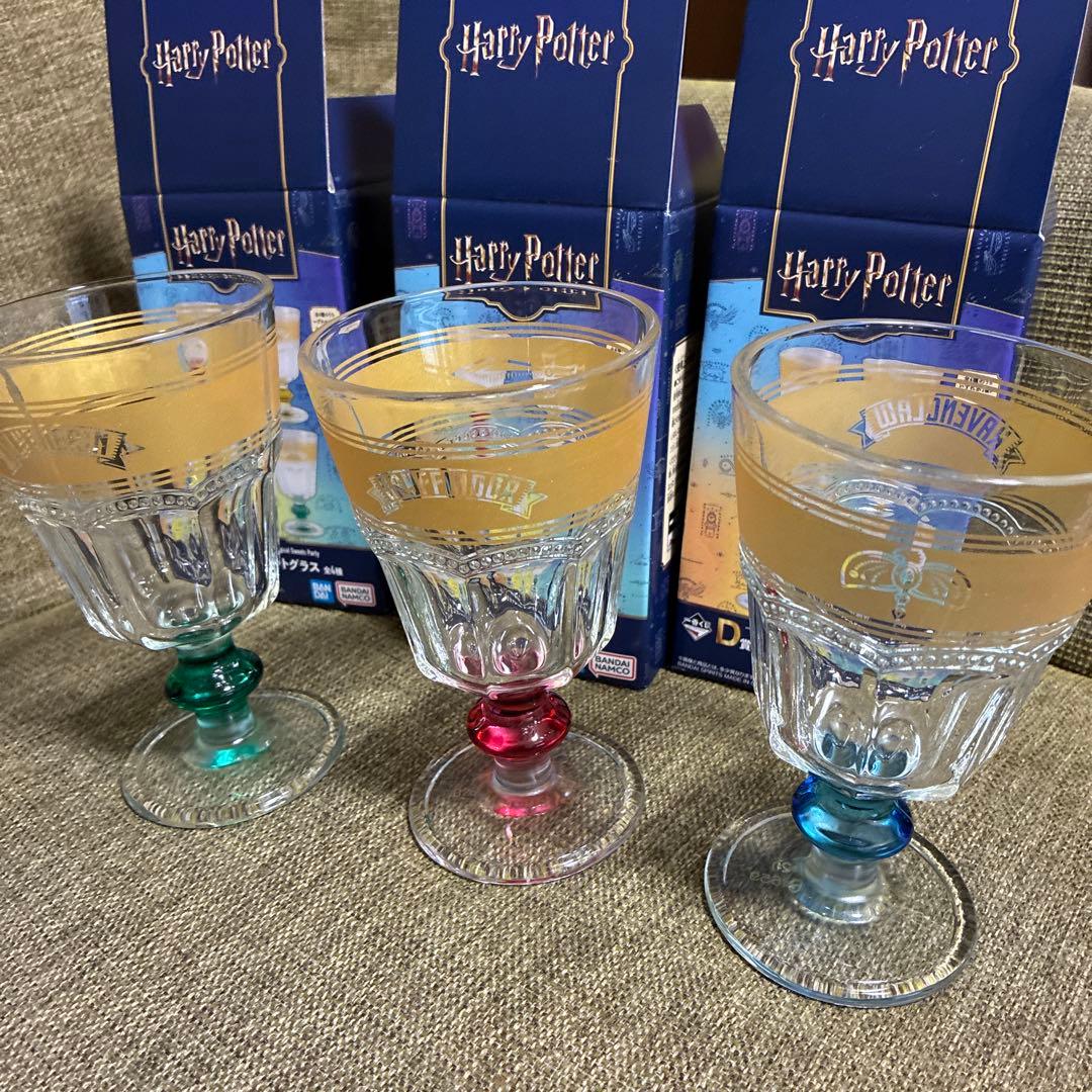 新品☆一番くじ ハリーポッター D賞 ゴブレットグラス 3種セット 赤 青