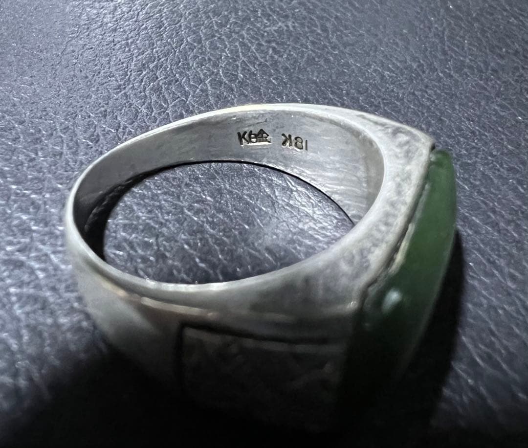 指輪18K K白金刻印あり