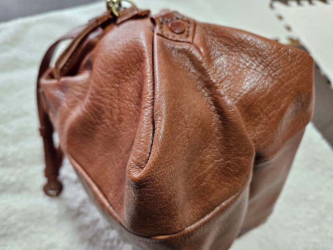 ゲンテン ショルダーバッグ 2way 山羊革 ゴートスキン ヌメ