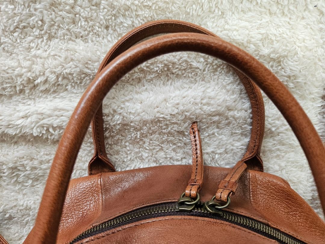 ゲンテン ショルダーバッグ 2way 山羊革 ゴートスキン ヌメ