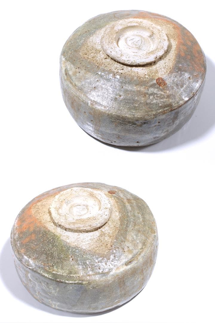 津島焼 赤楽茶碗 [雅風軒 伊藤才叟(1886-1977)] [服部擔風