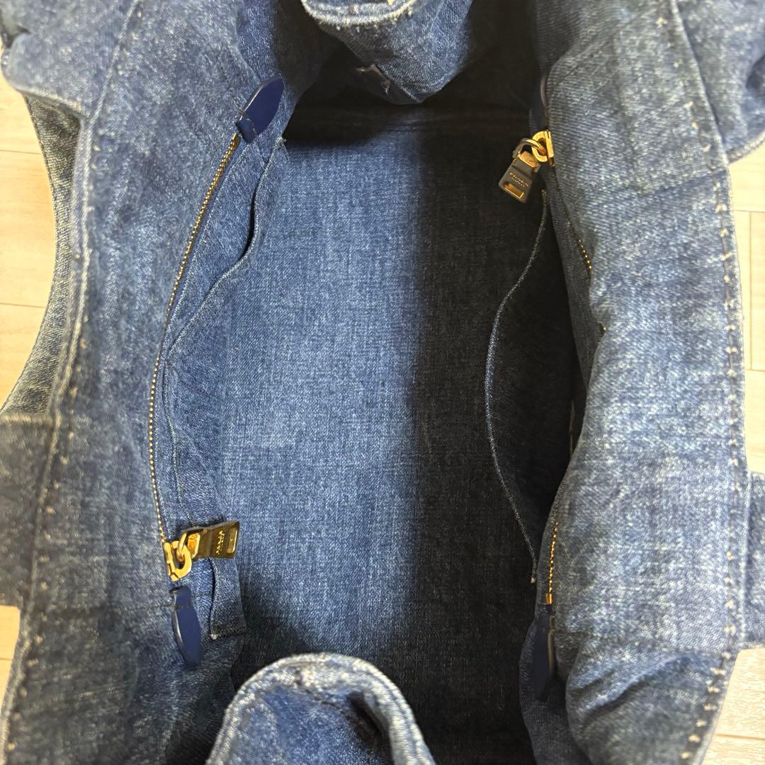 9月30日まで特別価格】PRADA プラダ カナパ デニムトートバッグ 9月30