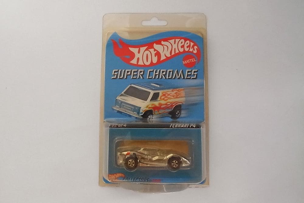 【レア・12500台限定】ホットウィール　フェラーリ P4　スーパークローム