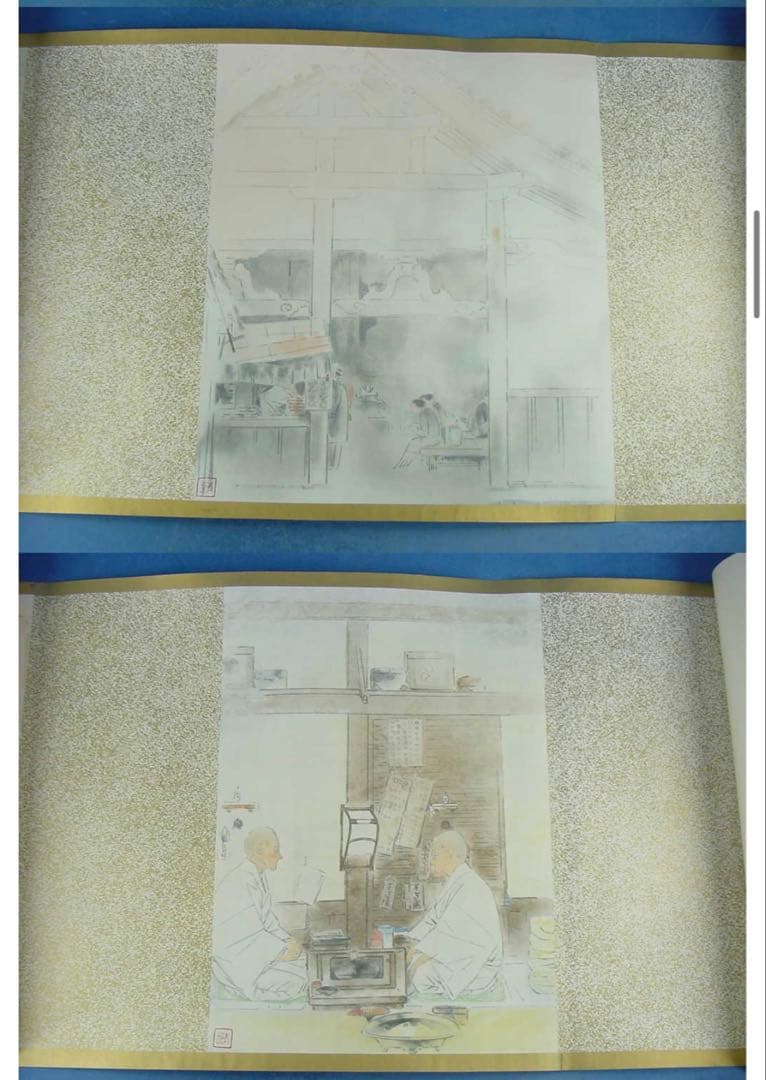 前田青邨 絵巻お水取 限定200】定価50万円 原寸復刻のお宝！昭和50年