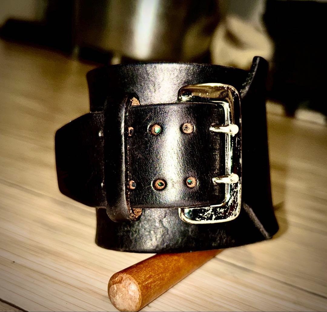 値下げ　ウルフズヘッドロゴ刻印　70mm 黒