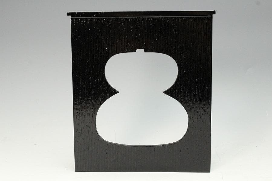 漆器 瓢窓 三段重 手提げ器 二段蓋物 弁当 一対 月見 正月(K-XA770)