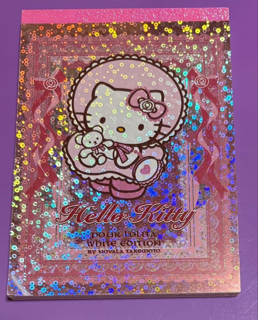 hello kitty キティ メモ帳 ロリータ ホログラム 嶽本野ばら 可愛い 激