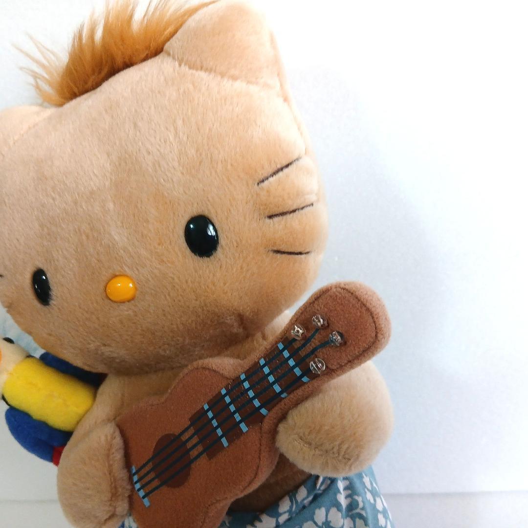 ハワイ ハローキティ ダニエル ぬいぐるみ 日焼け ウクレレ キャラクター