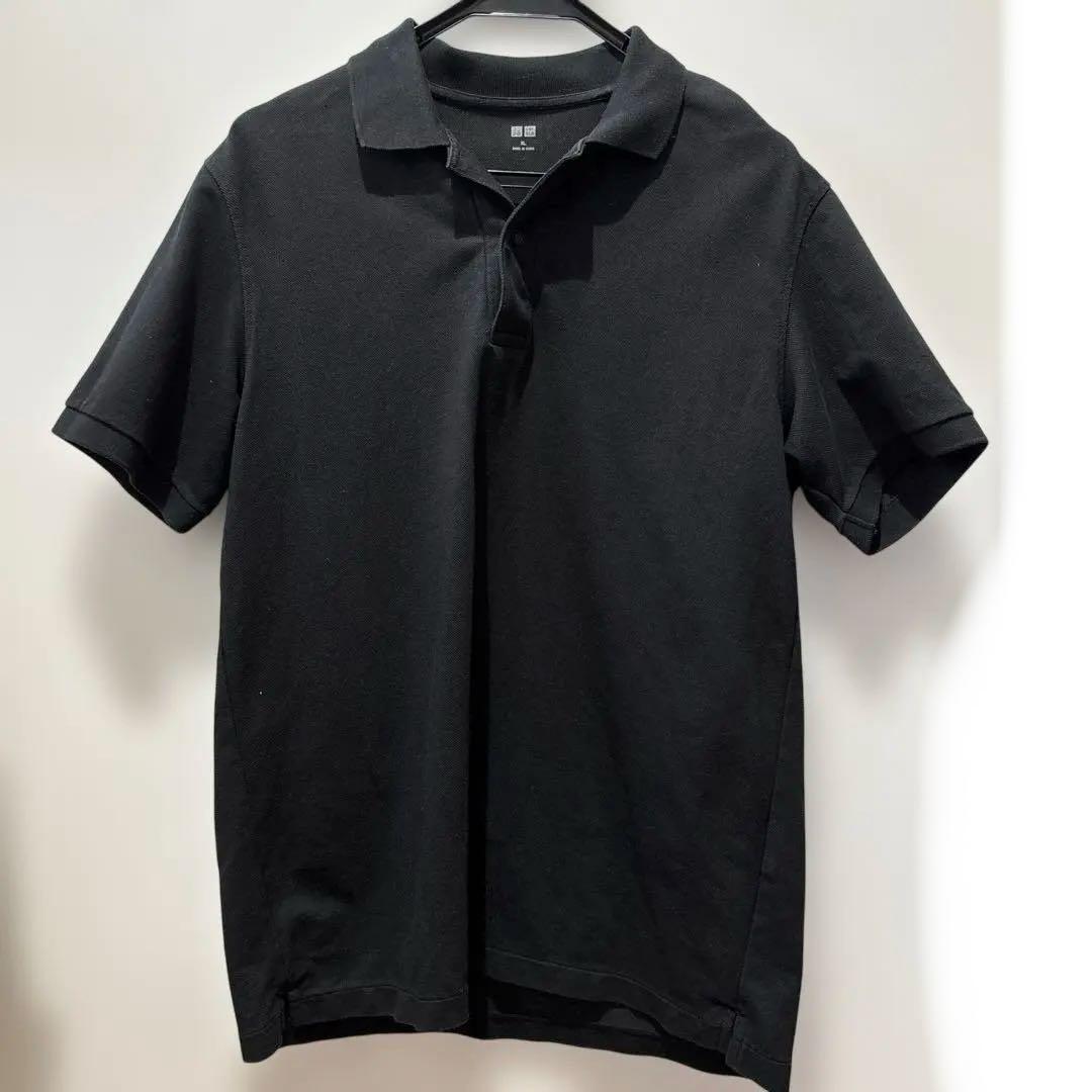 UNIQLO】ブラック メンズポロシャツ X Lサイズ - メルカリ
