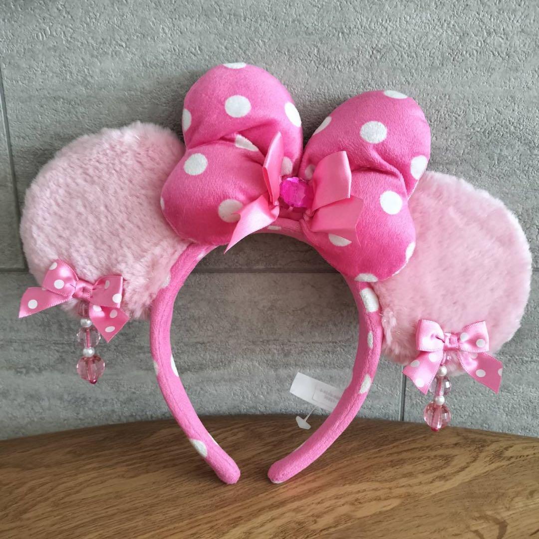 ディズニー ミニーちゃん カチューシャ ピンク - メルカリ